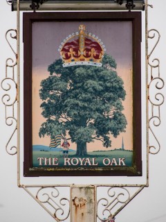 The 2013 sign at the Royal Oak pub in Devizes Road