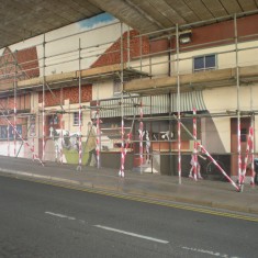 The mural in progress, April 2011 | Alison Pascalides