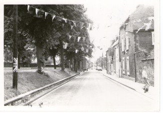 Greencroft Street, decorated for the Coronation 1953 