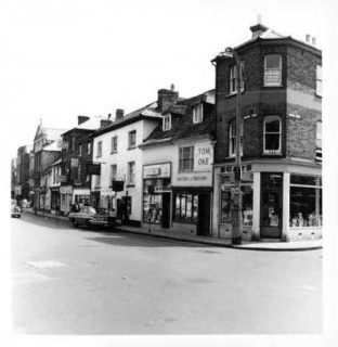 Milford Street and the corner of Brown Street ?1960s.  | Photo courtesy of Chas H Baker and Sons