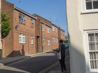 Stand 9 - These modern houses are  on the site of the Invicta Leather Works, Paynes Hill. | Photo John Palmer 2014