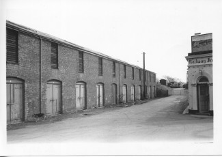 The Blakey Road coal bunkers, opposite the Dust Hole pub, where the local coal merchants unloaded and stored coal from the yard, creating loads of dust -  hence the 'Dust Hole' pub name. The last 2 were demolished c. 2012-13.  | With kind permission of The Salisbury Museum © Salisbury Museum