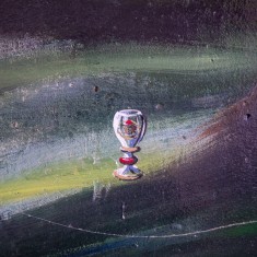 Picture of a glass goblet given to the members of Salisbury Amateur Boxing Association at the Coronation celebrations in Victoria Park in 1953 | John Palmer