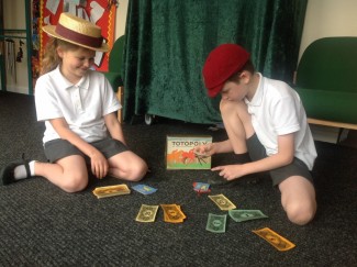 Children from St Marks School play 