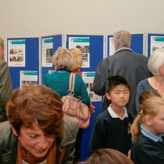 Crowds at the Guildhall celebrate the offical opening of the Jubilee Mural | Anna Tooth