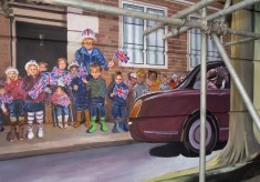 Photo gallery - creating the Jubilee Mural