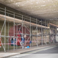 The scenes in the Jubilee Mural are beginning to take shape | John Palmer