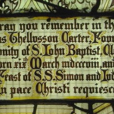 Memorial window in St. Mary's chapel | Alan Doel