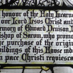 Dedication window in St. Mary's chapel | Alan Doel