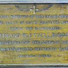 Memorial plaque in St. Mary's chapel | Alan Doel