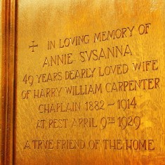 Dedication panel in St. Mary's chapel | Alan Doel