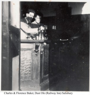 Charles and Florence Baker, landlord & landlady of the Dust Hole / Railway Inn, around 1960 | With thanks to Graham Baker