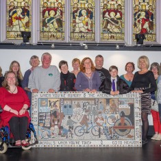 Mosaic Makers and Supporters with the newly unveiled mosaic | John Palmer