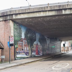 The Jubilee mural, seen from Milford Street looking Eastwards out of the city | John Palmer