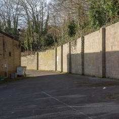 The retaining wall behind Salisbury Snooker Club | John Palmer