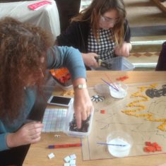 Day 2 of making the Greencroft Street Mosaic, 30th September 2017