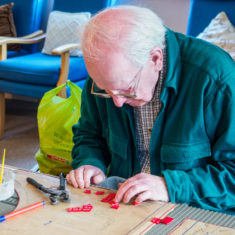 Tom working on the bell casting pit | John Palmer