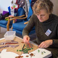 Mosaic designer Joanna getting hands-on | John Palmer