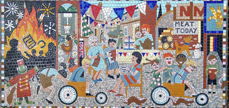 The Completed Greencroft Street Mosaic