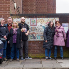 Happy mosaic makers and guests | John Palmer